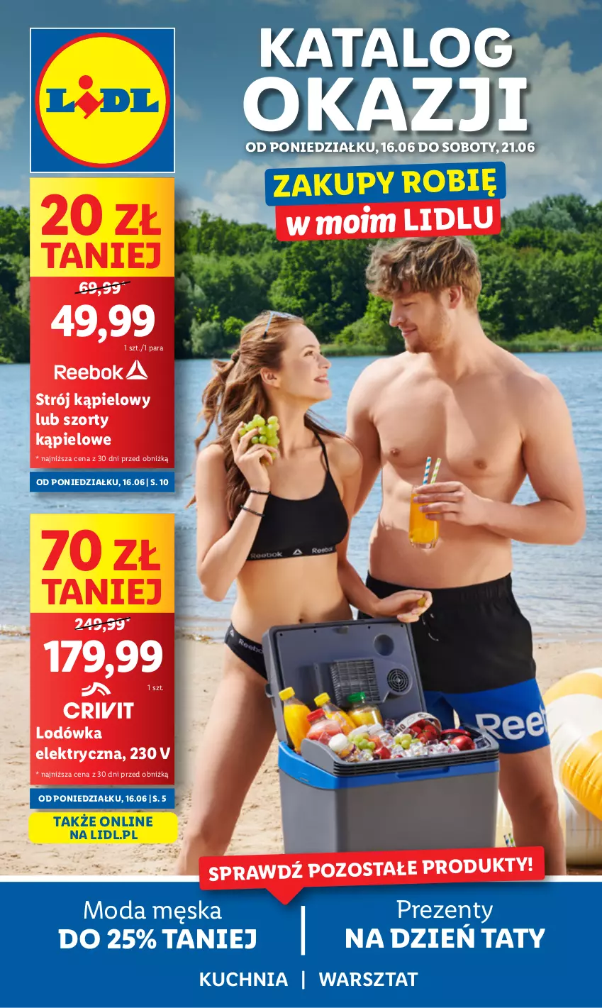 Gazetka promocyjna Lidl - GAZETKA - ważna 09.06 do 21.06.2025 - strona 1 - produkty: Kuchnia, Lodówka, Moda, Strój kąpielowy, Szorty