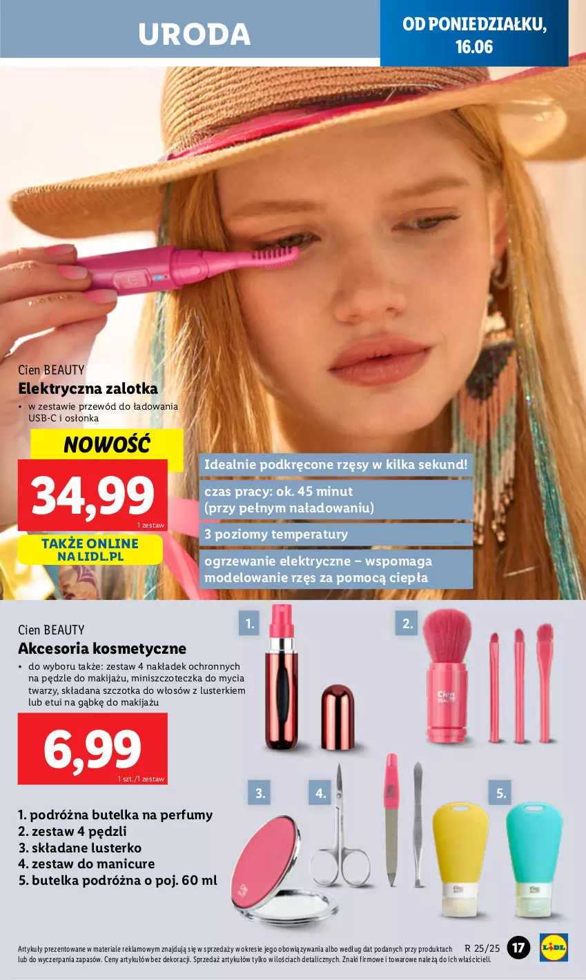 Gazetka promocyjna Lidl - GAZETKA - ważna 09.06 do 21.06.2025 - strona 21 - produkty: Makijaż, Ogrzewanie, Osłonka, Perfum, Przewód, Szczoteczka, Szczotka, Szczotka do włosów