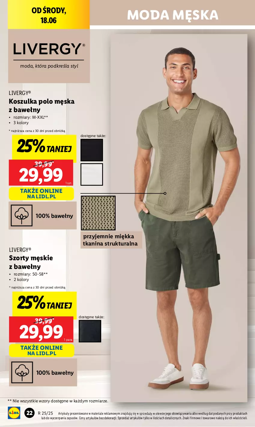 Gazetka promocyjna Lidl - GAZETKA - ważna 09.06 do 21.06.2025 - strona 26 - produkty: Kosz, Koszulka, Moda, Szorty