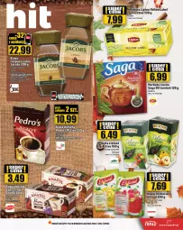 Gazetka promocyjna Topaz - Gazetka - Gazetka - ważna od 27.11 do 27.11.2024 - strona 27 - produkty: Top, Saga, Kawa, Herbata czarna, Lipton, Jacobs, Herbata, Napój, Herbapol