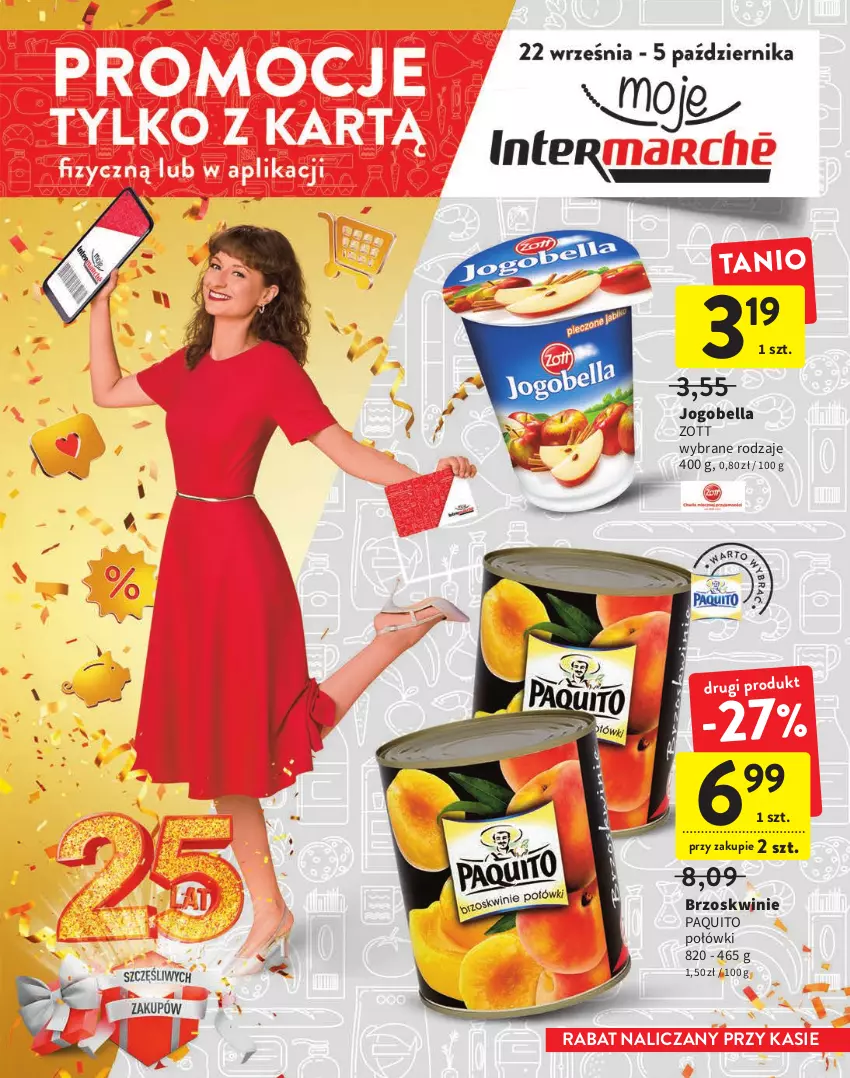 Gazetka promocyjna Intermarche - Gazetka Intermarche - ważna 22.09 do 05.10.2022 - strona 1 - produkty: Bell, Bella, Brzoskwinie, Jogobella, Zott