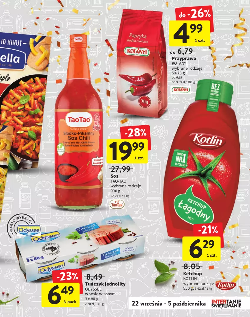 Gazetka promocyjna Intermarche - Gazetka Intermarche - ważna 22.09 do 05.10.2022 - strona 9 - produkty: Ketchup, Kotlin, Sos, Tuńczyk