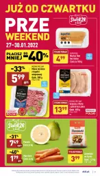 Gazetka promocyjna Aldi - Katalog spożywczy - Gazetka - ważna od 30.01 do 30.01.2022 - strona 21 - produkty: Kurczak, Mięso mielone, Mięso mielone z łopatki wieprzowej, Miętus, Mięsne specjały, Ziemniaki, Tera, Pomelo, Frytki, Mięso