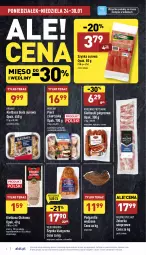 Gazetka promocyjna Aldi - Katalog spożywczy - Gazetka - ważna od 30.01 do 30.01.2022 - strona 4 - produkty: Kurczak, Krakus, Mięsne specjały, Kawa, Lodówka, Kiełbaski pieprzowe, Tera, Szynka, Pieprz, Morliny, Przysmaki, Kiełbasa biała, Kiełbasa, Mięso, Jarmuż, Fa