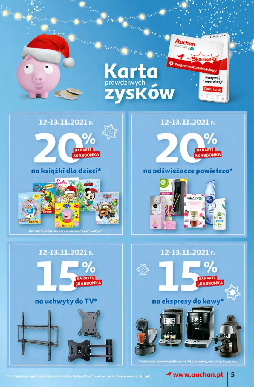 Gazetka promocyjna Auchan - Magia rabatów Hipermarkaty - ważna 12.11 do 17.11.2021 - strona 5 - produkty: Dzieci, Por, Uchwyty