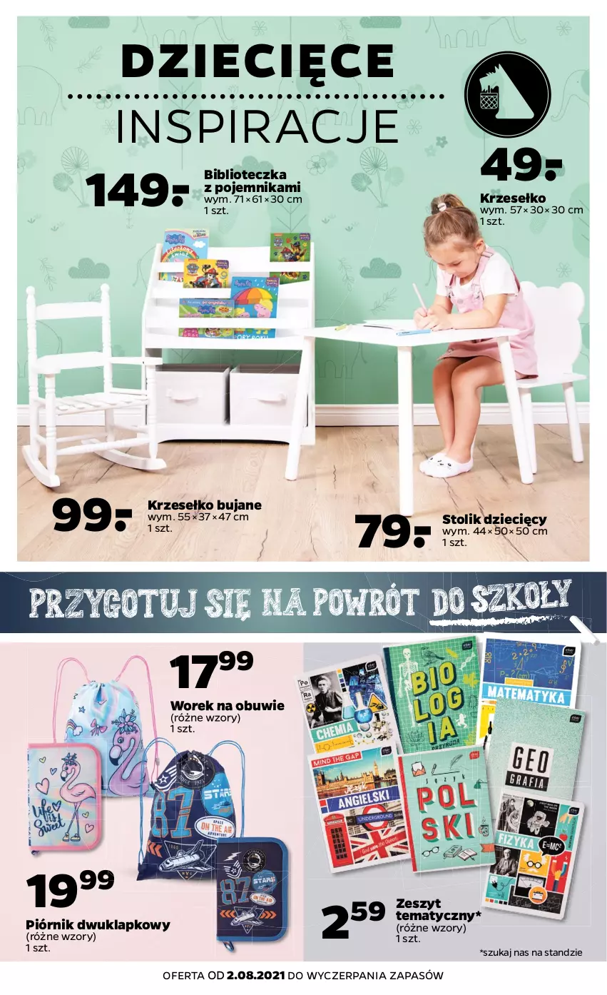 Gazetka promocyjna Netto - Gazetka non food - ważna 02.08 do 07.08.2021 - strona 1 - produkty: Dzieci, Obuwie, Piórnik, Pojemnik, Stolik