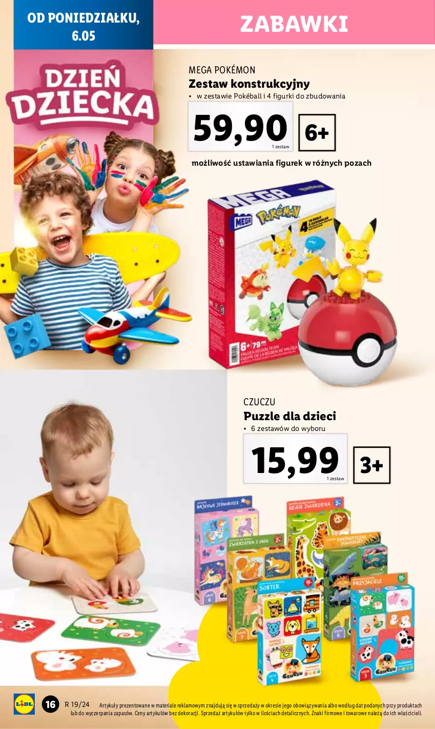 Gazetka promocyjna Lidl - GAZETKA - ważna 06.05 do 11.05.2024 - strona 18 - produkty: Dzieci, Pokémon, Puzzle