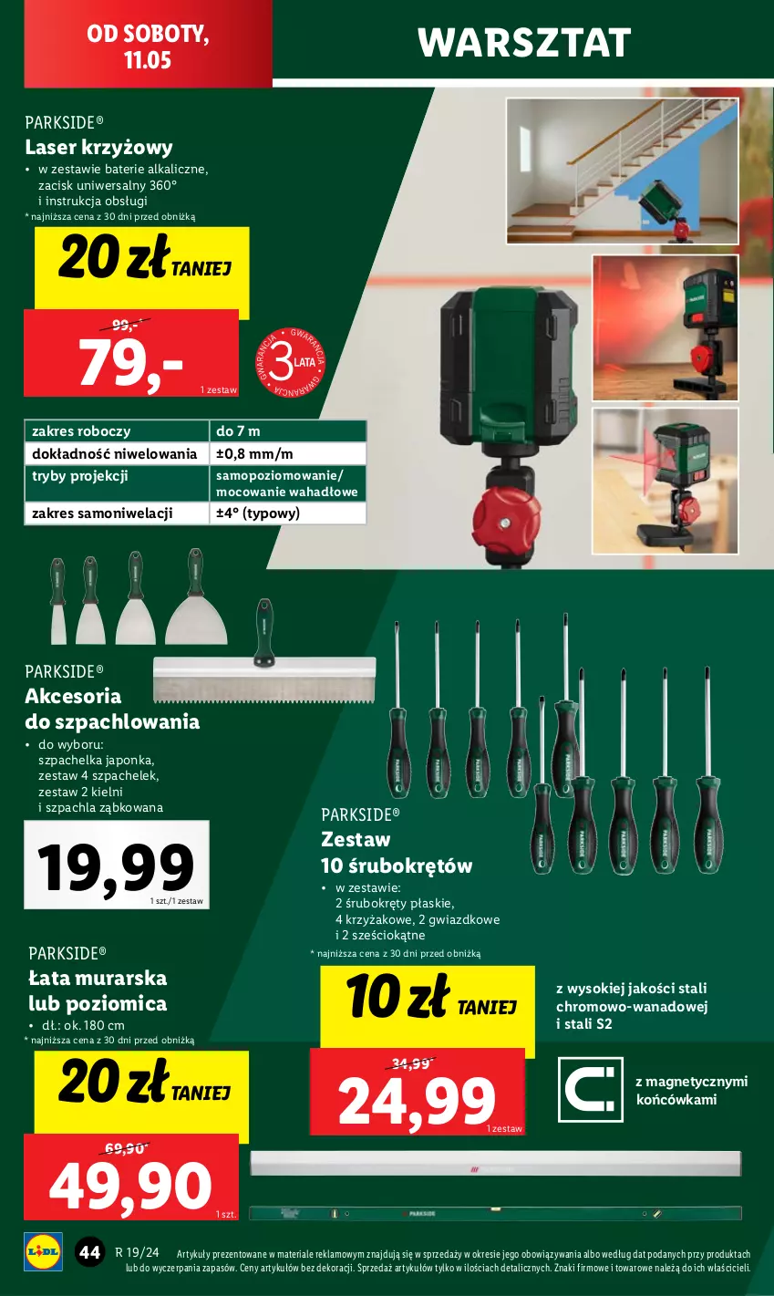 Gazetka promocyjna Lidl - GAZETKA - ważna 06.05 do 11.05.2024 - strona 56 - produkty: Baterie alkaliczne, Laser krzyżowy, Mop, Parkside, Poziomica, Ser, Sok