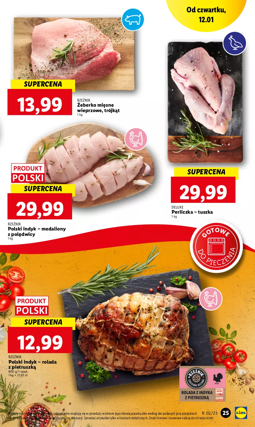 Gazetka promocyjna Lidl - GAZETKA - ważna 12.01 do 14.01.2023 - strona 27 - produkty: Lion, Perliczka, Piec, Rolada, Tusz