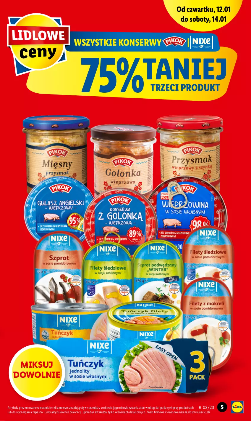 Gazetka promocyjna Lidl - GAZETKA - ważna 12.01 do 14.01.2023 - strona 5 - produkty: Ser