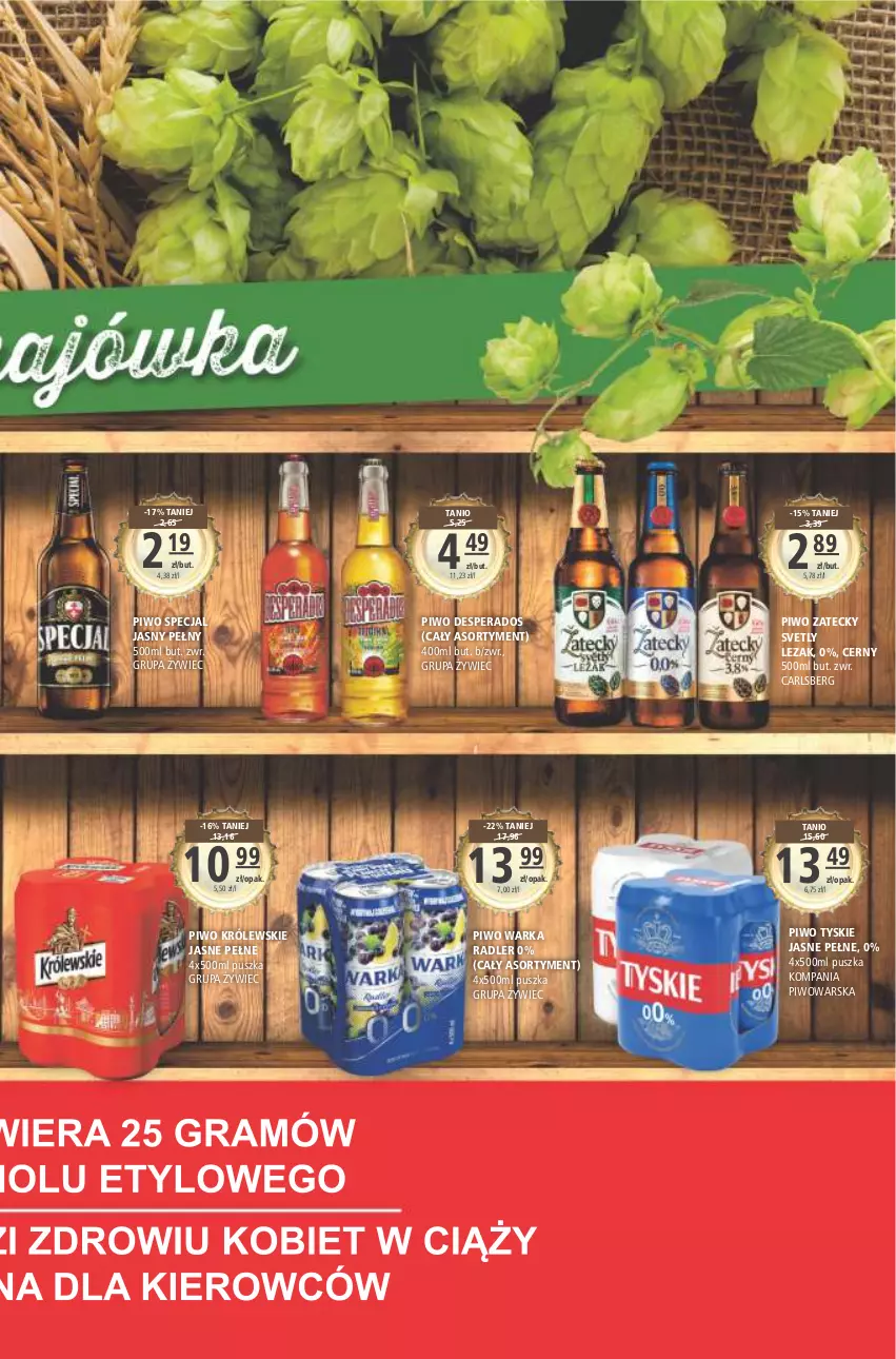 Gazetka promocyjna Arhelan - Gazetka - ważna 20.05 do 29.05.2022 - strona 19 - produkty: Carlsberg, Desperados, Królewski, Piwo, Radler, Tyskie, Warka