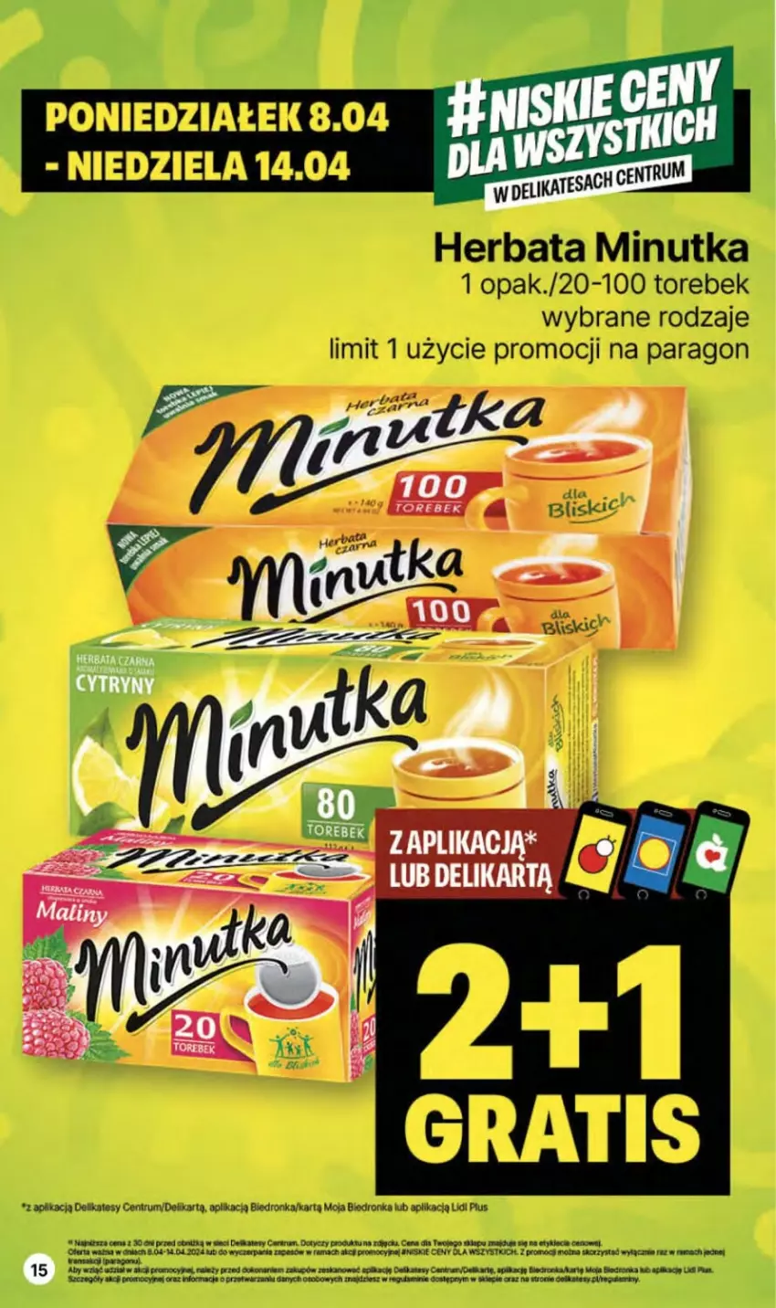 Gazetka promocyjna Delikatesy Centrum - NOWA GAZETKA Delikatesy Centrum od 11 kwietnia! 11-17.04.2024 - ważna 11.04 do 17.04.2024 - strona 15 - produkty: Dron, Herbata, Rama, Rum