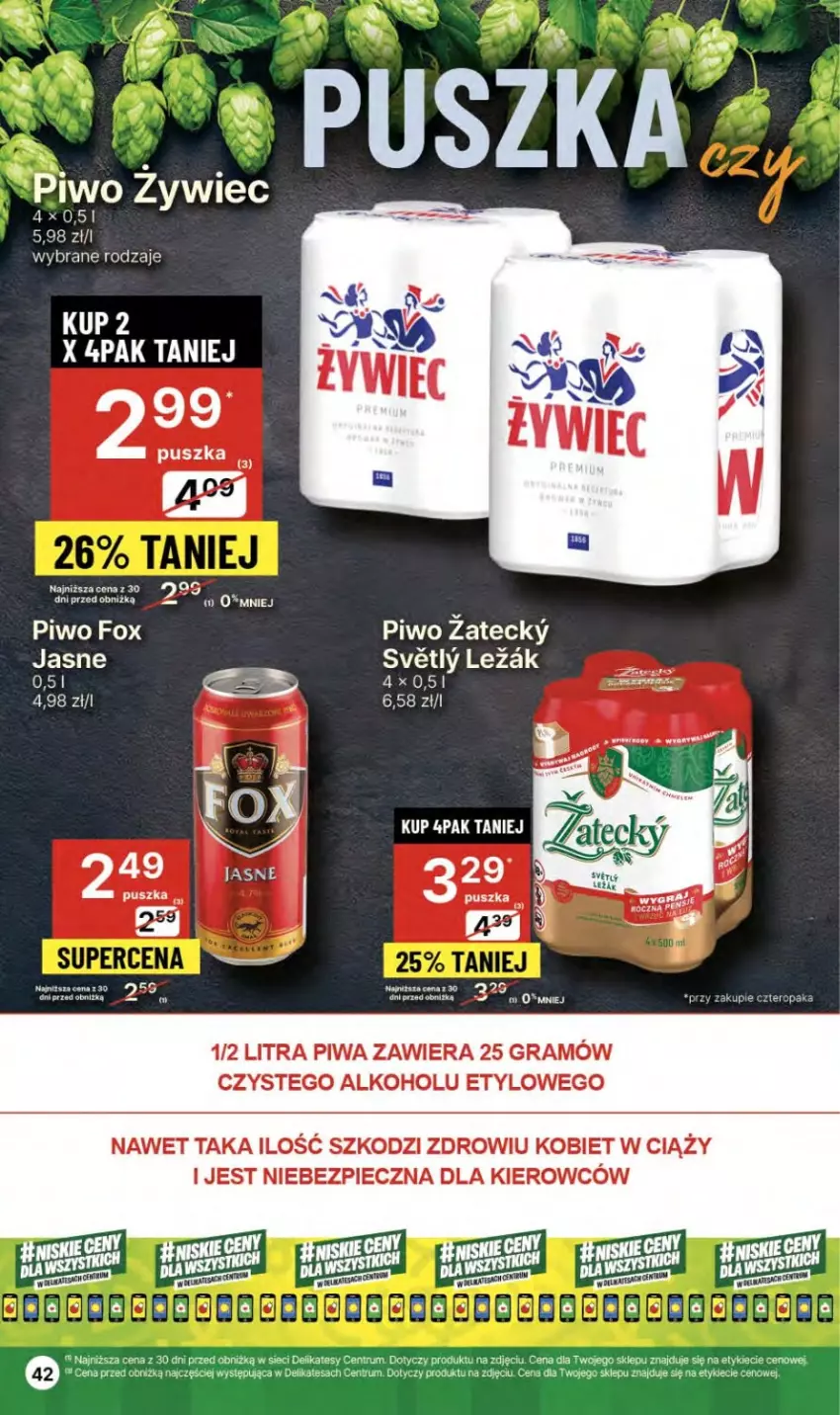 Gazetka promocyjna Delikatesy Centrum - NOWA GAZETKA Delikatesy Centrum od 11 kwietnia! 11-17.04.2024 - ważna 11.04 do 17.04.2024 - strona 42 - produkty: Gra, Piec, Piwa, Piwo, Rum, Ser