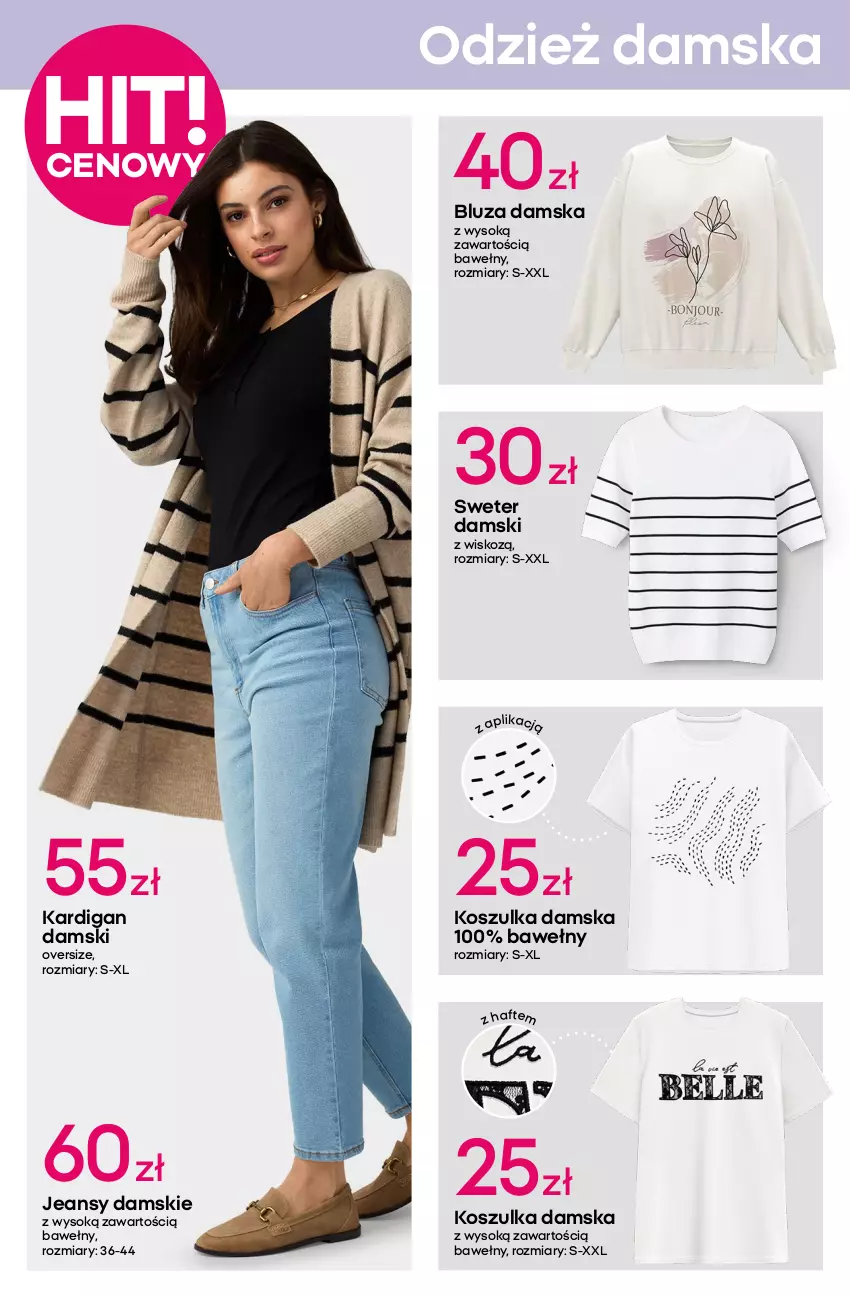 Gazetka promocyjna Pepco - Zestawy damskie - ważna 17.07 do 23.07.2025 - strona 2 - produkty: Bluza, Kardigan, Kosz, Koszulka, Moda, Sok, Sukienka, Sweter