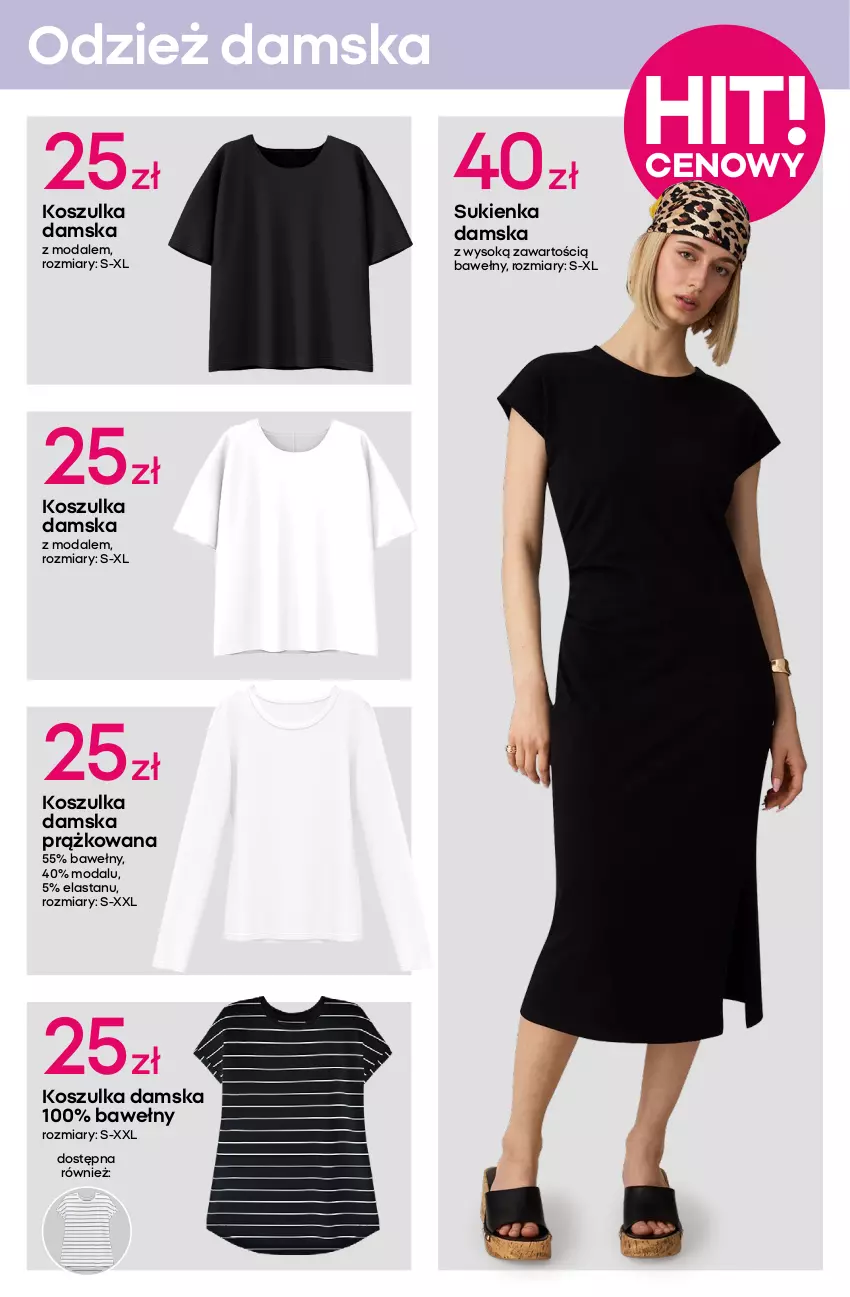 Gazetka promocyjna Pepco - Zestawy damskie - ważna 17.07 do 23.07.2025 - strona 3 - produkty: Bluza, Kardigan, Kosz, Koszulka, Moda, Sok, Sukienka, Sweter