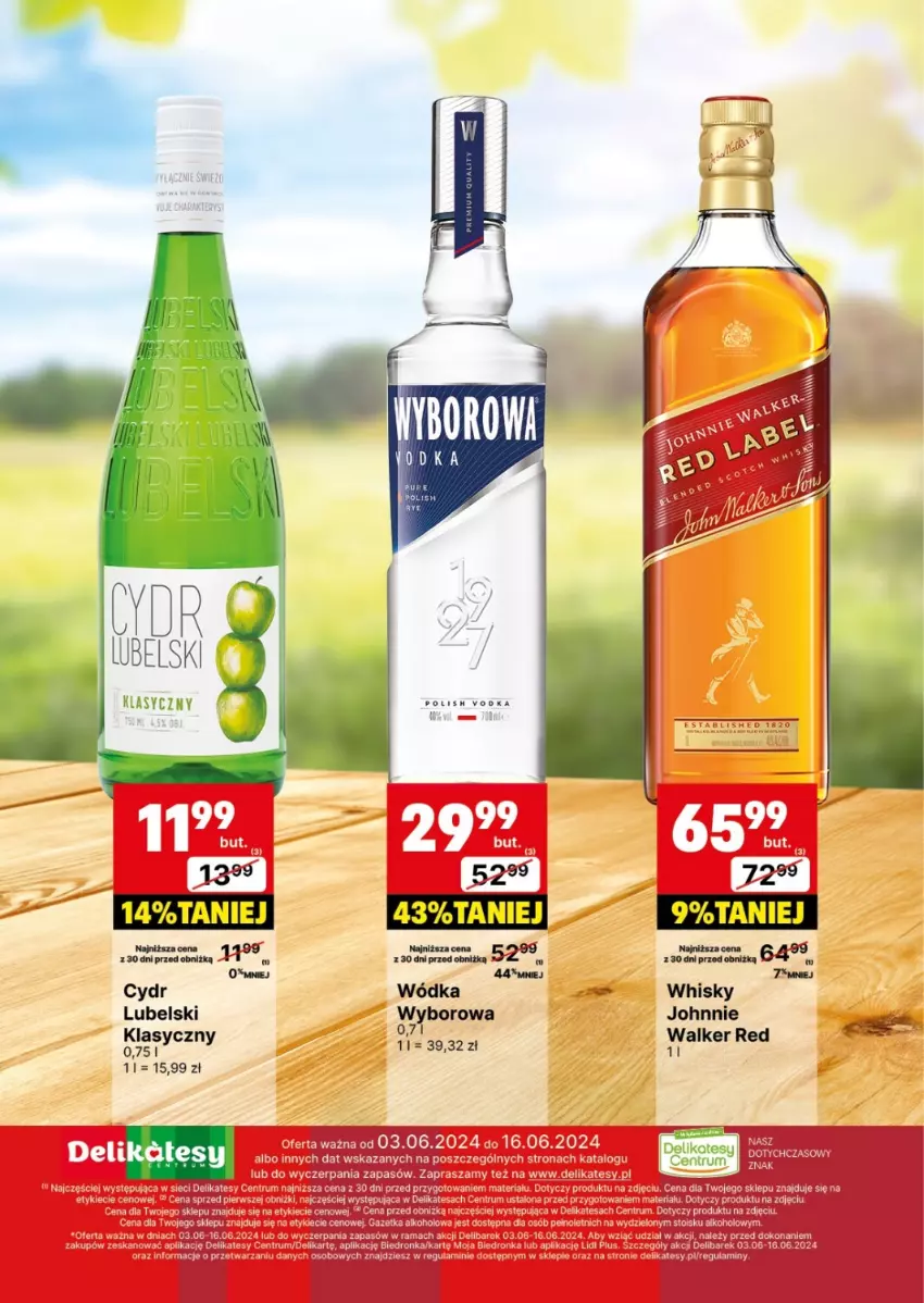 Gazetka promocyjna Delikatesy Centrum - DeliBarek DC23-DC24 - ważna 03.06 do 16.06.2024 - strona 16 - produkty: Dron, Rama, Rum, Whisky, Wódka, Wyborowa