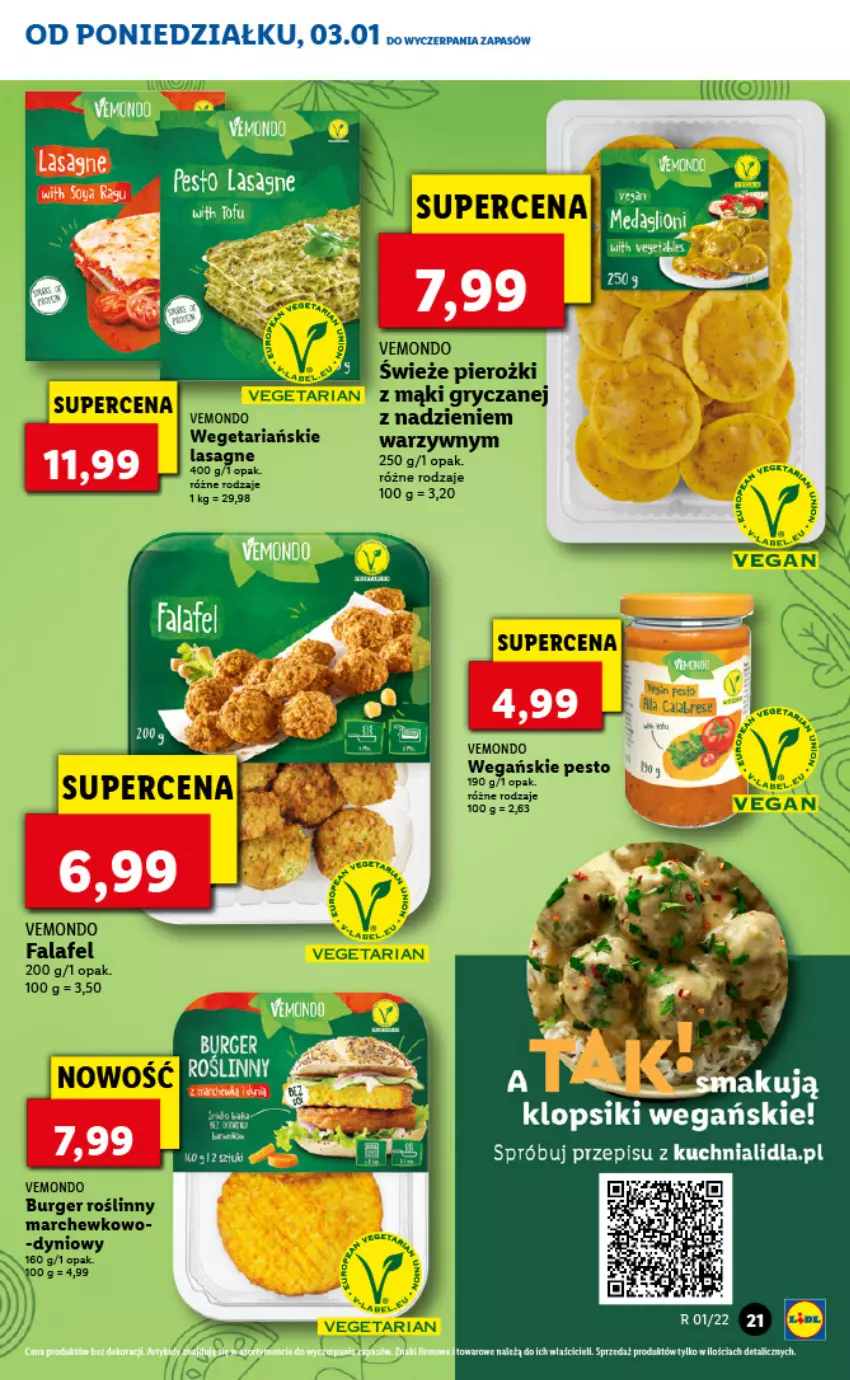 Gazetka promocyjna Lidl - GAZETKA - ważna 03.01 do 05.01.2022 - strona 21 - produkty: BIC, Fa, Klopsiki, Kuchnia, Lasagne, Lion