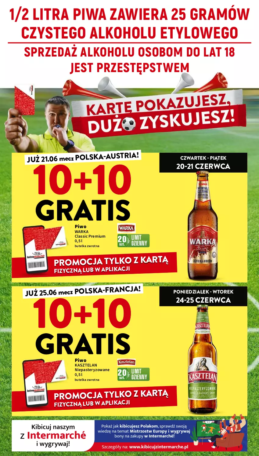 Gazetka promocyjna Intermarche - Gazetka Intermarche - ważna 20.06 do 26.06.2024 - strona 2 - produkty: Gra, Kasztelan, Piwa, Piwo, Warka