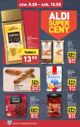 Gazetka promocyjna Aldi - Pełna oferta - Gazetka - ważna od 10.08 do 10.08.2024 - strona 20 - produkty: Kawa rozpuszczalna, Papryka, Kawa, Bagietka, Mąka, Mąka pszenna