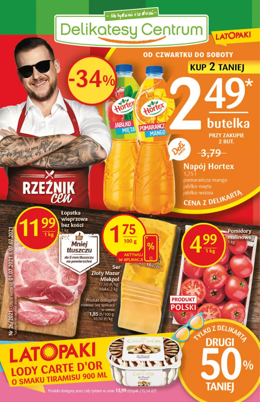 Gazetka promocyjna Delikatesy Centrum - Gazetka Delikatesy Centrum - ważna 01.07 do 07.07.2021 - strona 1 - produkty: Rum, Złoty Mazur