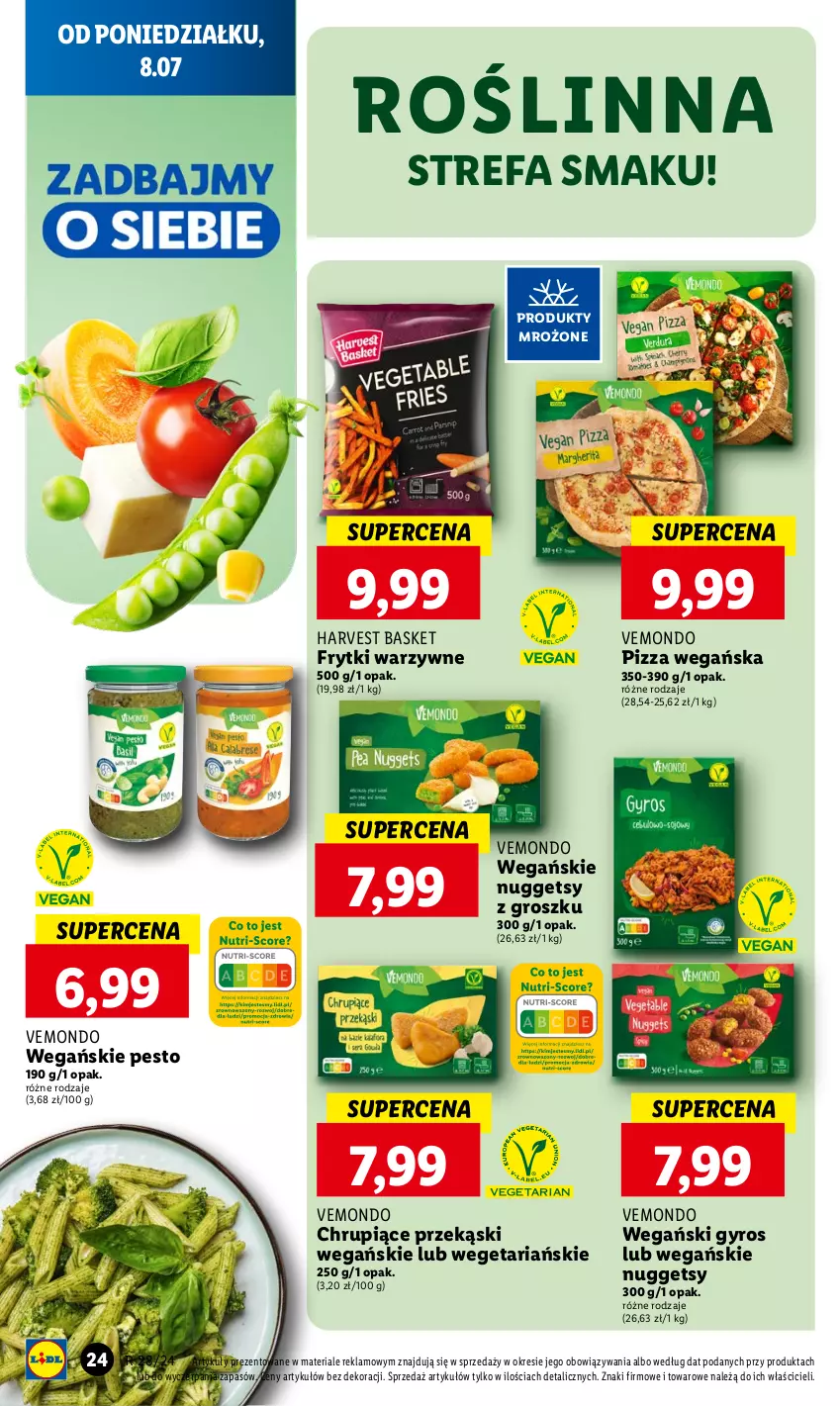 Gazetka promocyjna Lidl - GAZETKA - ważna 08.07 do 10.07.2024 - strona 30 - produkty: Fa, Frytki, Gyros, Pesto, Pizza, Produkty mrożone