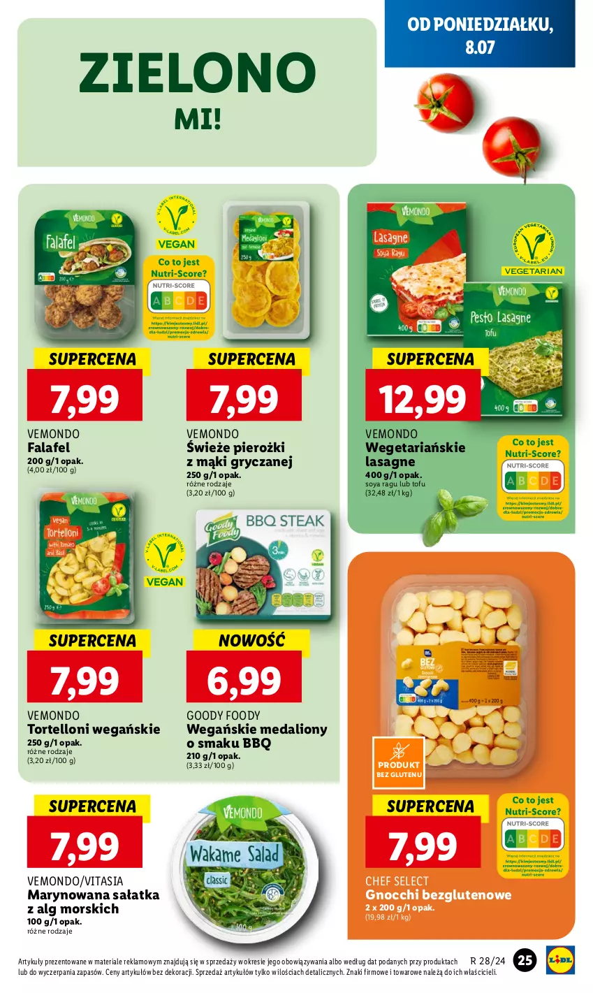 Gazetka promocyjna Lidl - GAZETKA - ważna 08.07 do 10.07.2024 - strona 31 - produkty: Fa, Gnocchi, Gry, Lasagne, LG, Lion, Sałat, Sałatka, Tofu, Tortelloni