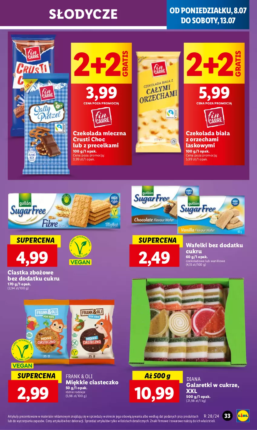 Gazetka promocyjna Lidl - GAZETKA - ważna 08.07 do 10.07.2024 - strona 41 - produkty: Ciastka, Czekolada, Czekolada mleczna, Gala, Galaretki, Gra, Rust