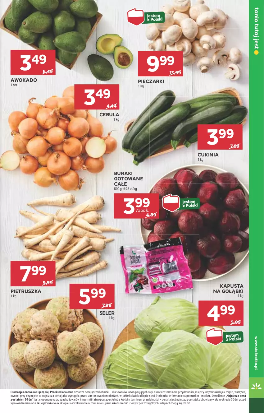 Gazetka promocyjna Stokrotka - Supermarket - ważna 10.07 do 16.07.2025 - strona 9 - produkty: Buraki, Cebula, Mięso, Owoce, Piec, Pietruszka, Warzywa
