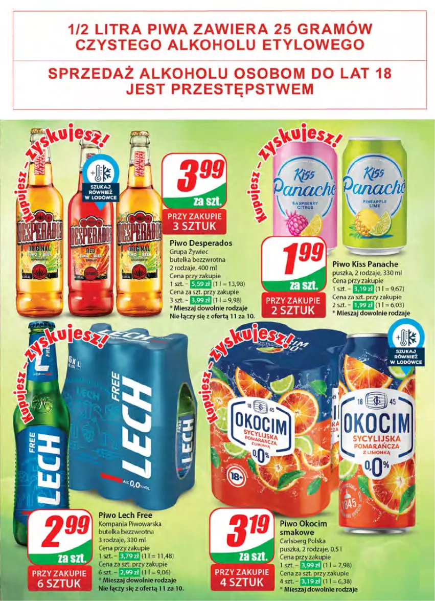 Gazetka promocyjna Dino - Gazetka 40 / 2024 - ważna 02.10 do 08.10.2024 - strona 45 - produkty: Carlsberg, Desperados, Koc, Okocim, Piwo