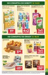 Gazetka promocyjna Stokrotka - Supermarket - Gazetka - ważna od 18.03 do 18.03.2026 - strona 3 - produkty: Warzywa, Por, Gra, Ajax, Migdały, Pomarańcze, Optima, Farm Milk, Rodzynki, Owoce, Woda, Napój, Mięso, Mleko, Fa