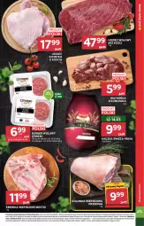 Gazetka promocyjna Stokrotka - Supermarket - Gazetka - ważna od 18.03 do 18.03.2026 - strona 7 - produkty: Kurczak, Warzywa, Udziec z indyka, Kaczka, Optima, Burger, Udziec wołowy, Owoce, Golonka wieprzowa, Mięso