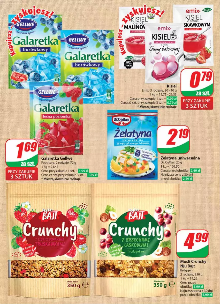 Gazetka promocyjna Dino - Gazetka 20 / 2024 - ważna 15.05 do 21.05.2024 - strona 12 - produkty: Dr. Oetker, Gala, Galaretka, Kisiel, Mus