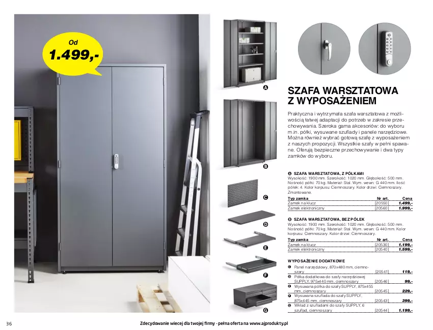 Gazetka promocyjna AJ Produkty - Magazyn - ważna 01.01 do 31.03.2021 - strona 36 - produkty: Drzwi, Fa, Piec, Półka, Sok, Szafa