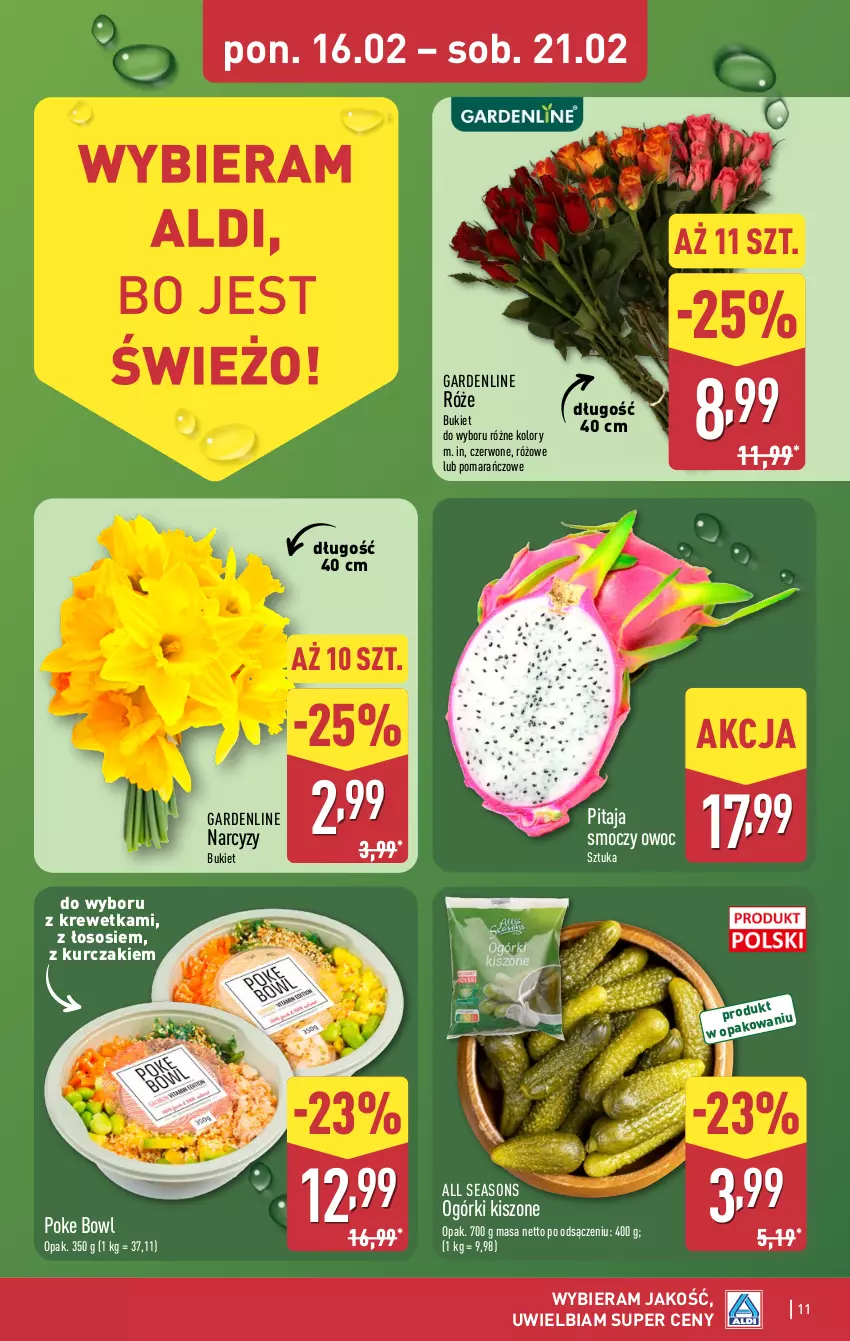 Gazetka promocyjna Aldi - Oferta weekendowa - ważna 19.02 do 21.02.2026 - strona 11 - produkty: All Seasons, Bukiet, Kurczak, Narcyz, Sos
