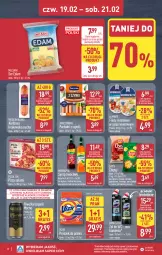 Gazetka promocyjna Aldi - Oferta weekendowa - Gazetka - ważna od 21.02 do 21.02.2026 - strona 8 - produkty: Piwa, Piwo, Karlsquell, Domestos, Sos, Ser, Por, Gra, Salami, Kiełbasa krakowska, Parówki, Parówki z szynki, Proszek do prania, Chipsy, Tarczyński, Vizir, Pizza, Edam, Syrop, Grill, Lay’s, Kiełbasa, Herbapol
