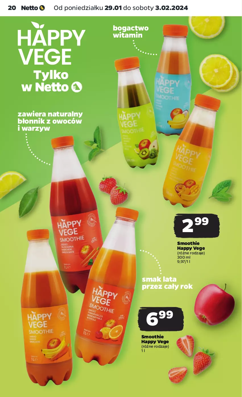 Gazetka promocyjna Netto - Artykuły spożywcze - ważna 29.01 do 03.02.2024 - strona 20 - produkty: Smoothie