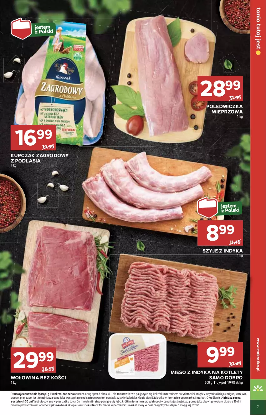 Gazetka promocyjna Stokrotka - Market - ważna 25.07 do 31.07.2024 - strona 9 - produkty: HP, Kotlet, Kurczak, Mięso, Mięso z indyka, Polędwiczka wieprzowa, Wołowina, Wołowina bez kości