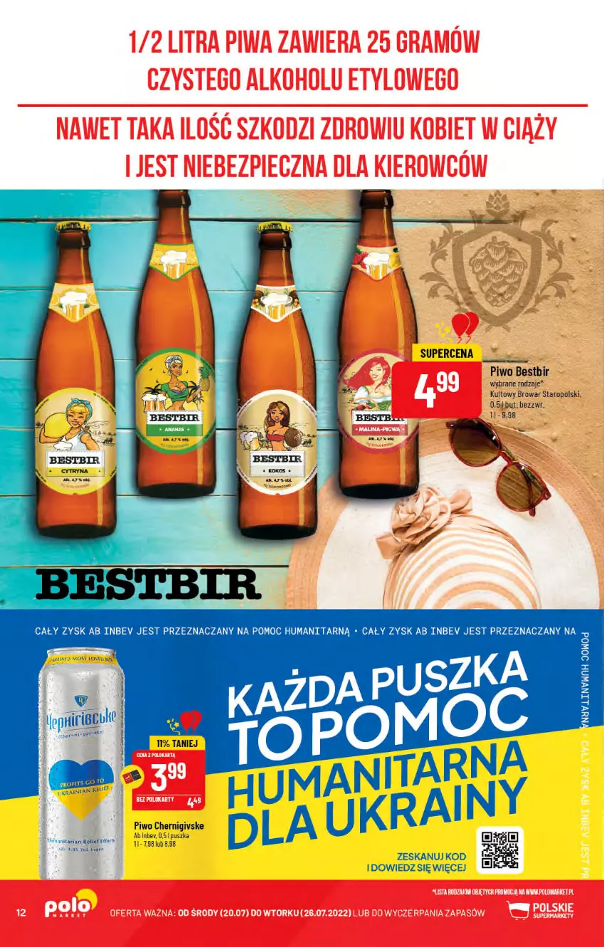 Gazetka promocyjna PoloMarket - Gazetka pomocyjna - ważna 20.07 do 26.07.2022 - strona 12 - produkty: Piwo