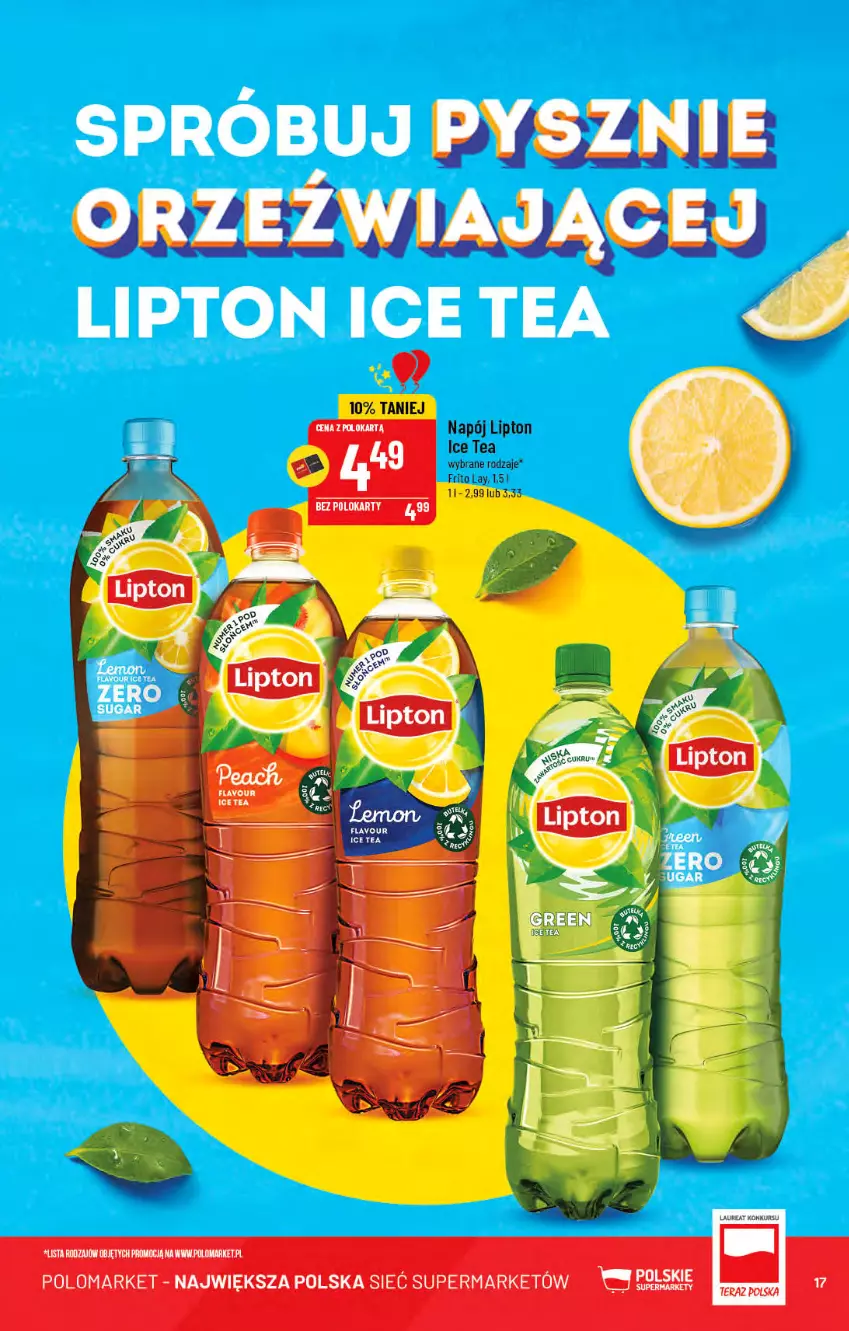 Gazetka promocyjna PoloMarket - Gazetka pomocyjna - ważna 20.07 do 26.07.2022 - strona 17 - produkty: Ice tea, Lipton, Napój