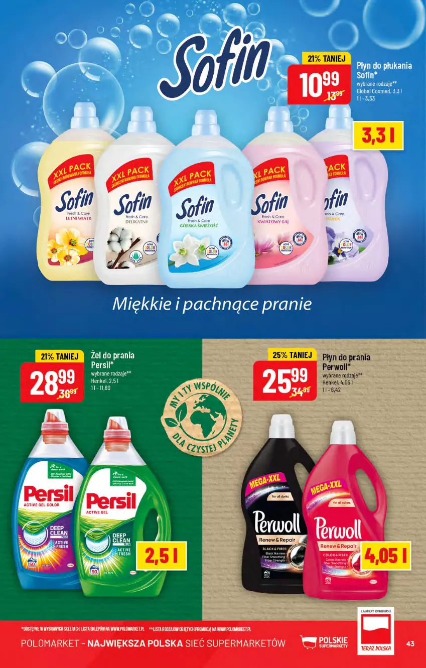 Gazetka promocyjna PoloMarket - Gazetka pomocyjna - ważna 20.07 do 26.07.2022 - strona 43 - produkty: HP, Persil, Perwoll, Płyn do prania