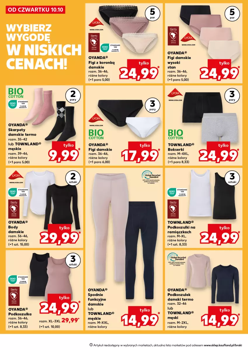 Gazetka promocyjna Kaufland - Kaufland - ważna 10.10 do 16.10.2024 - strona 18 - produkty: Body, Bokserki, Control, Dres, Figi, Karp, Kosz, Koszulka, Podkoszulek, Ser, Sok, Spodnie