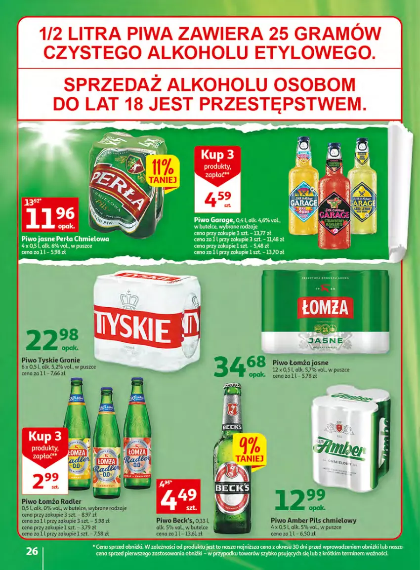 Gazetka promocyjna Auchan - Gazetka Wielkie majowe odkrycia cenowe Hipermarket Auchan - ważna 27.04 do 02.05.2023 - strona 26 - produkty: Ariel, Gra, Piwa, Piwo, Radler, Tyskie