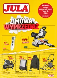 Gazetka promocyjna Jula - Gazetka - Gazetka - ważna od 06.03 do 06.03.2022 - strona 1 - produkty: Odkurzacz, Odkurzacz przemysłowy, Pilarka ukosowa, Termometr, Reflektor LED, Kurtka, Tera, Reflektor, Kompresor