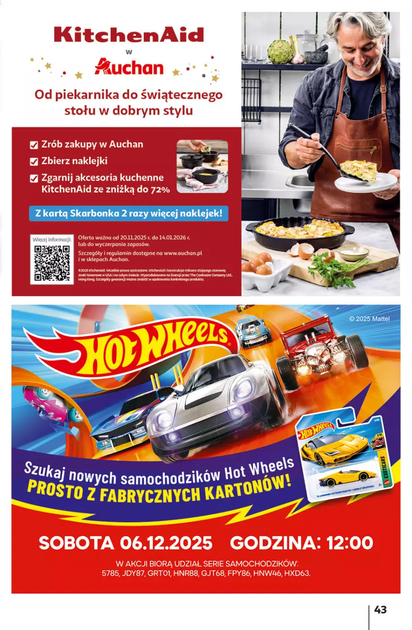 Gazetka promocyjna Auchan - Gazetka Święta jak babcię kocham Hipermarket Auchan - ważna 04.12 do 10.12.2025 - strona 43 - produkty: Mattel