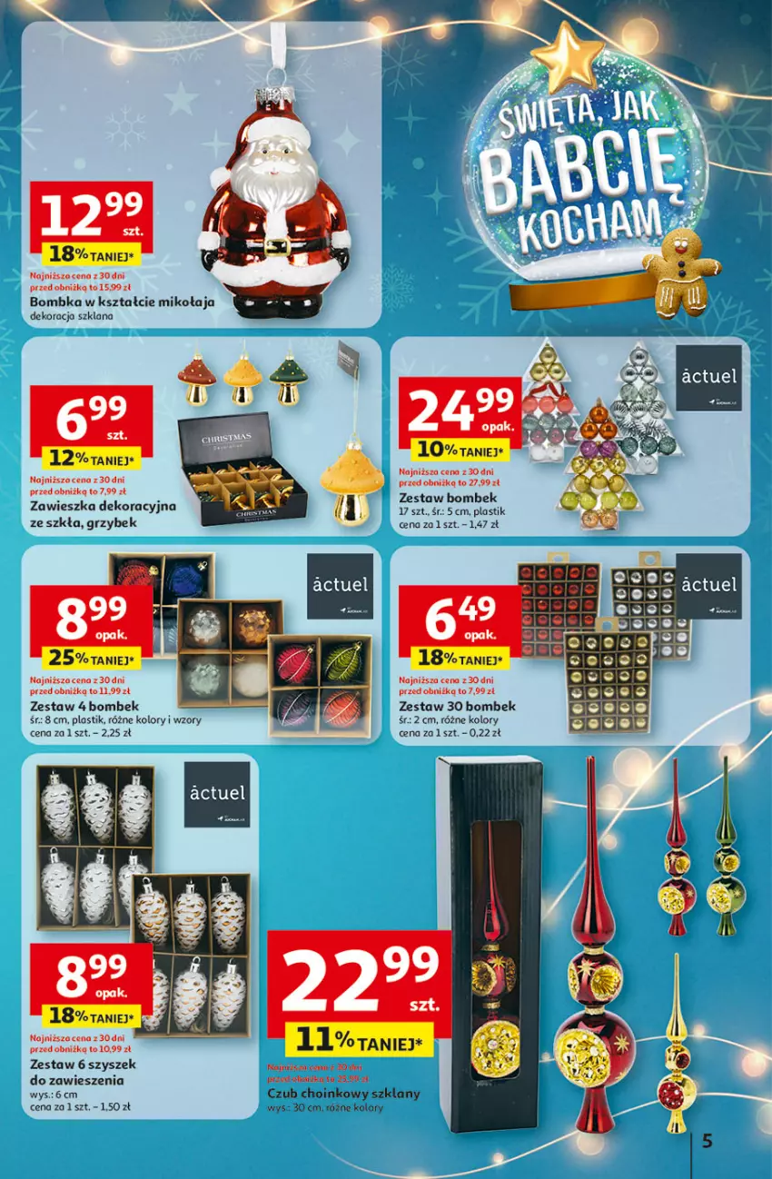 Gazetka promocyjna Auchan - Gazetka Święta jak babcię kocham Hipermarket Auchan - ważna 04.12 do 10.12.2025 - strona 5 - produkty: LANA, Zestaw bombek