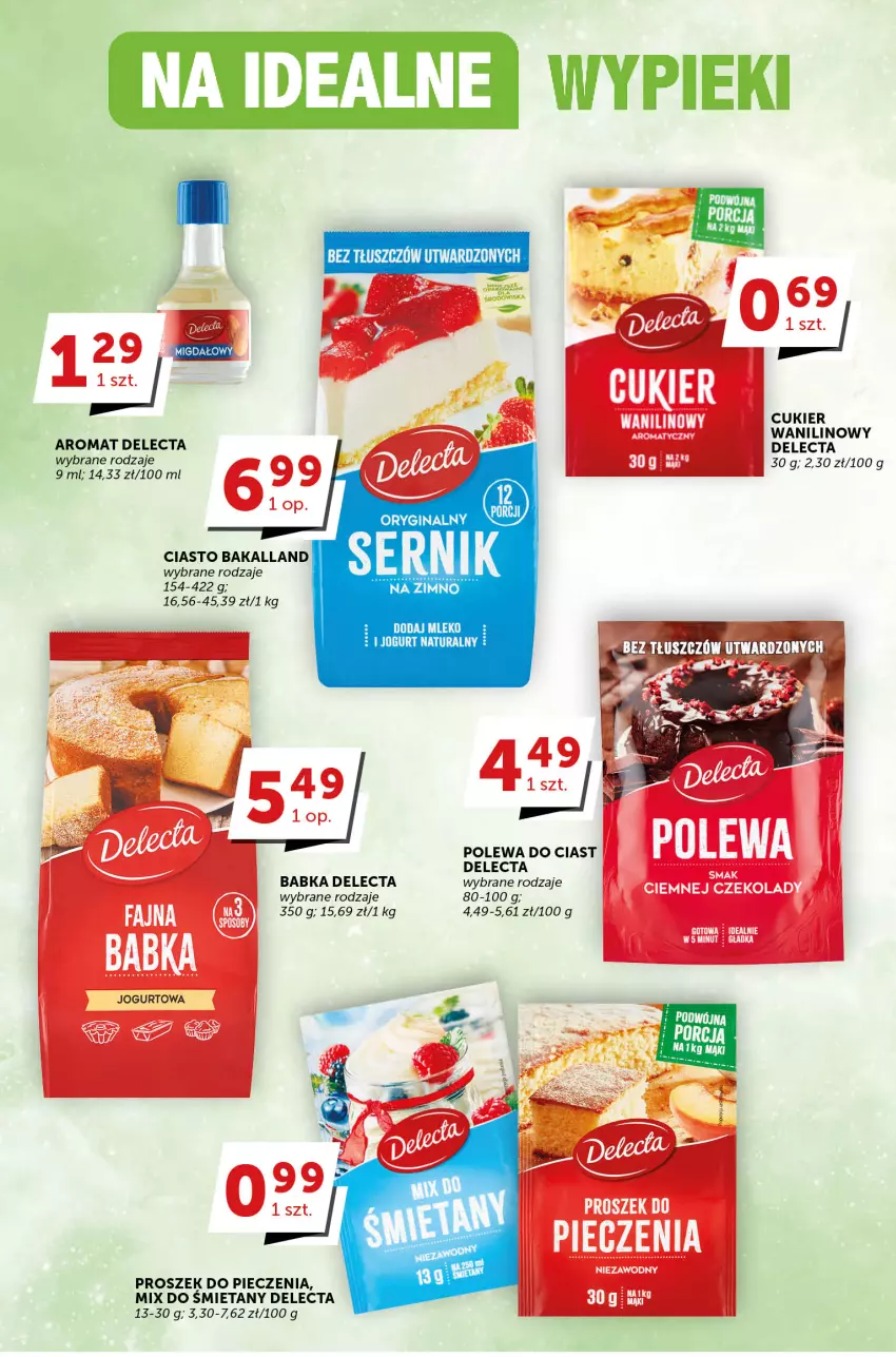 Gazetka promocyjna Groszek - ważna 04.05 do 16.05.2023 - strona 17 - produkty: Babka, Bakalland, Cukier, Delecta, Duda, Gin, Jogurt, Jogurt naturalny, Mleko, Piec, Proszek do pieczenia