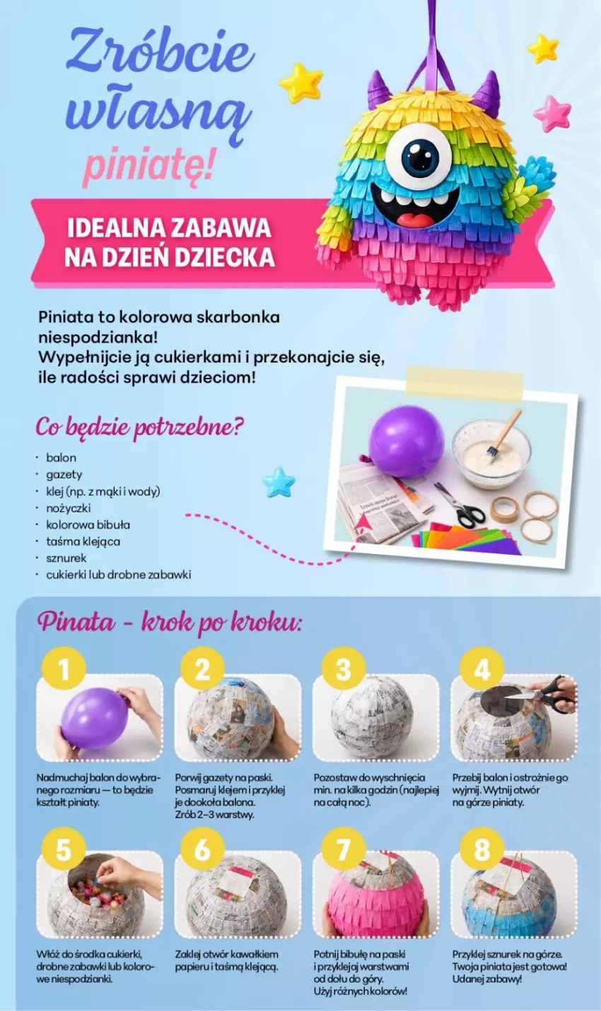 Gazetka promocyjna Delikatesy Centrum - Katalog Dzień Mamy i Dzień Dziecka DC21-DC22 - ważna 21.05 do 02.06.2026 - strona 17 - produkty: Cukier, Cukierki, Dzieci, Kawa, Klej, Noż, Nożyczki, Papier, Sznurek