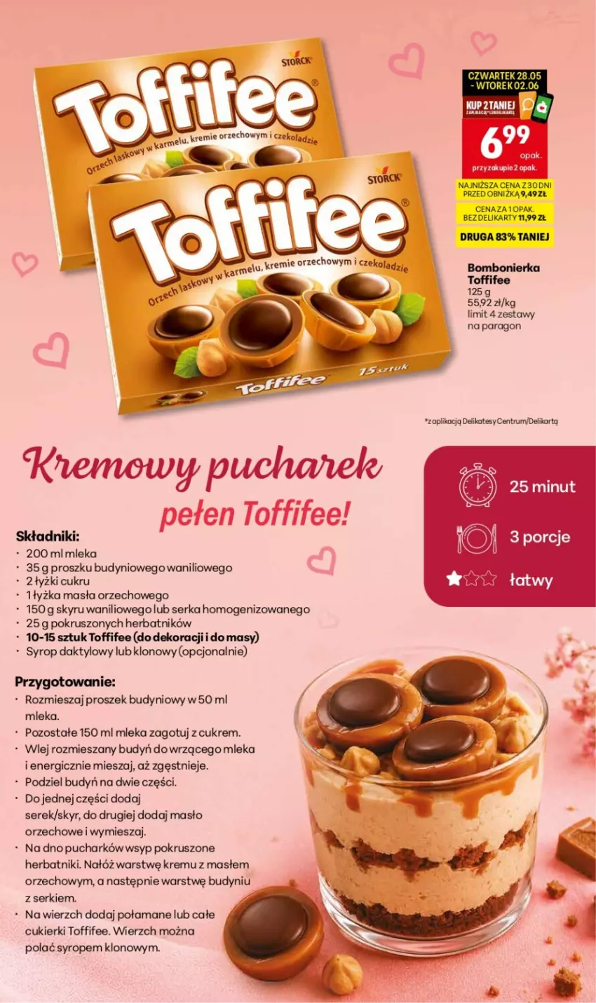 Gazetka promocyjna Delikatesy Centrum - Katalog Dzień Mamy i Dzień Dziecka DC21-DC22 - ważna 21.05 do 02.06.2026 - strona 3 - produkty: Budyń, Cukier, Cukierki, Herbatniki, Masło, Masło orzechowe, Rum, Ser, Serek, Syrop, Toffifee