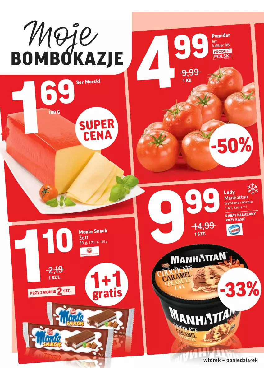 Gazetka promocyjna Intermarche - Świeżo i tanio - ważna 11.05 do 17.05.2021 - strona 2 - produkty: Lody, Monte, Ser, Zott