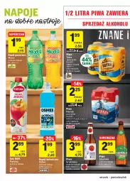 Gazetka promocyjna Intermarche - Świeżo i tanio - Gazetka - ważna od 17.05 do 17.05.2021 - strona 28 - produkty: Piwa, Piwo, Sok, Napoje, Tatra, Fortuna, Napój izotoniczny, Napój gazowany, Oshee, Maxer, Harnaś, Napój